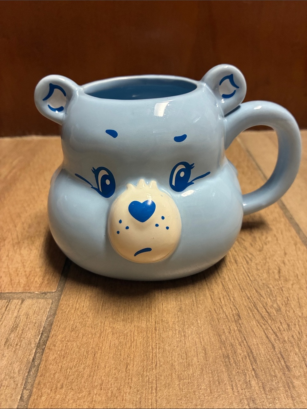 Care Bears Light Blue Grumpy  Bear-Shaped Ceramic Mug